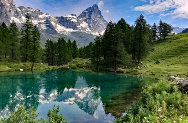 cervino dal lago blu