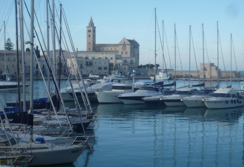 cattedrale di Trani a sera